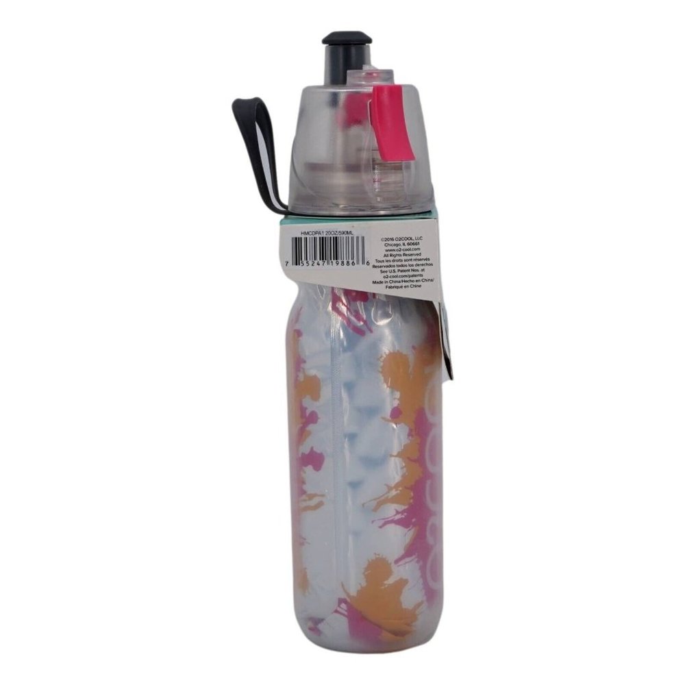 Mist N' Sip O2Cool Squeeze Trigger to Mist 20oz Orange Raspberry Splash